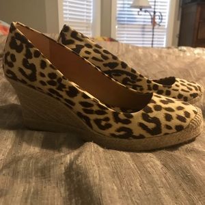 Sz 10 J Crew Leopard Espadrilles